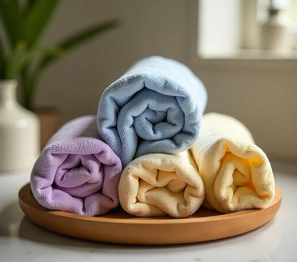 Golden Glow Soft Touch Towels – 2 Pc