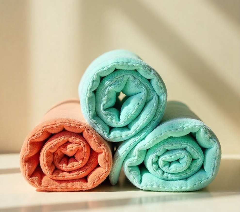 Golden Glow Soft Touch Towels – 2 Pc