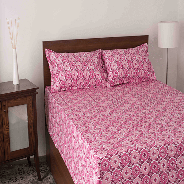 Shiro Osaka Bed Linen (Fuscia)