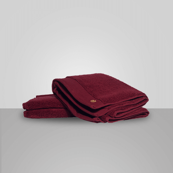 Lea Blanc Hand Towel (Burgundy)